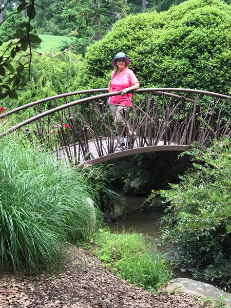 Karen Duquette on the bridge
